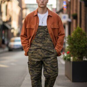 Rust Orange Zara Shacket - Size L